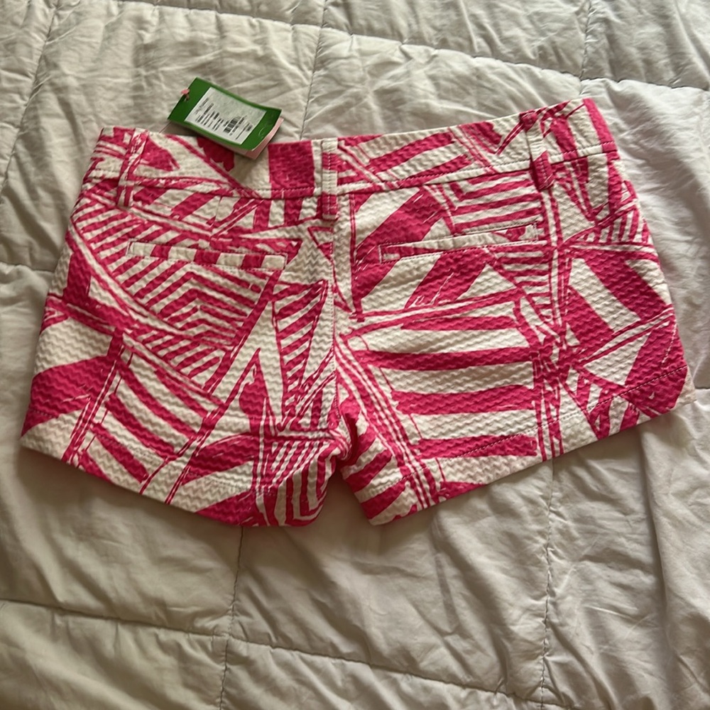 Lilly Pulitzer The Walsh Short Pink White Yacht Sea Size 2 - Picture 5 of 5